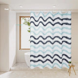 Yeknu  Transparent Waterproof Shower Curtain Bathroom Translucent Partition Curtain Easy Clean Wipe Mildew Proof Curtains with Hooks