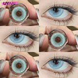 Yeknu  [Free Gift] Color Contact Lenses for Eyes Brown Fashion Lenses Blue Color Eye Lenses Discounts Purple Y2K Lenses Colorcon