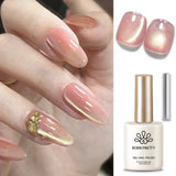 Yeknu  15ml Aurora Glitter Gel Nail Polish Iridescent Pearl Shimmer Effect Soak Off UV LED Manicure Varnishes
