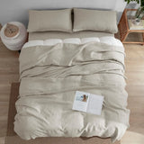 Yeknu  100% French Washed Pure Linen Sheets, Breathable and Durable Line King Size Sheets, Anti-Tear Line Bed Sheets, Machine Washable