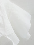 Yeknu  European And American Style Women's White Dress Sleeveless Summer Large Hem Ruffled Puffy Dress