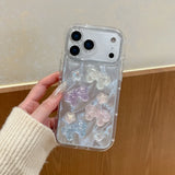 Yeknu  Premium feather yarn super fairy bow three-dimensional star suitable for Apple 17ProMax mobile phone case iphone16 new model