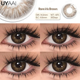 Yeknu  1 Pair Color Contact Lenses for Eyes Korean Brown Natural Big Eye Lenses Gray Eye Contact Green Color Lens