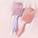 Yeknu  Pink Hair Scalp Massage Combs Hair Brush Anti-static Wet Dry Curly Detangler Hairbrush Salon Hair Styling Tool for Women Men New