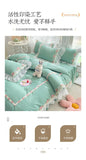 Yeknu Princess Style Korean Bed Skirt Bed Sheet Embroidered Ruffle Lace Quilt Cover Ins Bedding For Girls Luxury Home Textiles