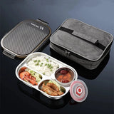 Yeknu  1200ml Portable Stainless Steel 304 Thermal Lunch Box With Insulation Bag Leak-Proof Bento Box Adult Student Food Container