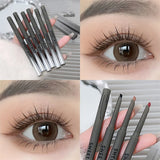 Yeknu  Silky Long-lasting Eye Liner Pencil  Eyeliner Pen Natural Matte Wine Red Eyeliner Easy To Color Waterproof Eye Make Up Cosmetics