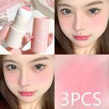 Yeknu  Cloud Soft Matte Blush Stick for a vibrant, brightening, natural bare makeup look, enhancing flawless skin tone