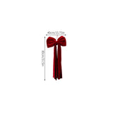 Yeknu  Super Large Red Velvet Christmas Bow Pendant Xmas Tree Bowknot Hanging Ornaments Home Christmas Decorations New Year Party Gifts
