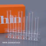 Yeknu Test Tube Vase Small Ornament, Glass Flower Rack,  Light Luxury High-end Flower Hydroponic Flower Arrangement Test Tube Vase