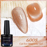 Yeknu  Transparent Cat Eye Gel Nail Polish 10ml UV Nail Art Semi Permanent Lakiery Hybrydowe Magnet SPAR Lacquer Gel Vernis Soak