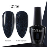 Yeknu  15ml Gel Nail Polish LED Semi-permanent Summer Varnish UV Vernis Blue Color Enamels For Nails Gellak Top Coat Base Polish