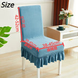 Yeknu Modern Minimalist Fully Enclosed Chair Cover Rugged Lace Soft Seat Cunshion Solid Color Anti Slip Elastic