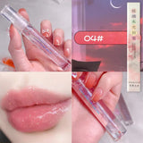 Yeknu  Galaxy Mirror Lip Gloss Glitter Lipgloss Transparent Lip Oil Long Lasting Moisturizing Lipstick Lipgloss Lips Makeup Cosmetics