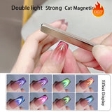 Yeknu  10ml Super Shining Reflective Cat Magnetic Gel Ultra Shine Glitter Red Silver Soak Off UV LED Gel Nail Art Varnish