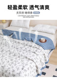 Yeknu 2025 new washed cotton summer quilt skin-friendly grinding summer cool quilt printing student dormitory air conditioner quilt