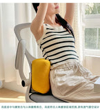 Yeknu Corduroy waist pillow office sleeping pillow computer chair waist cushion pregnant woman backrest car small pillow