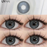 Yeknu  NEW Contact Lenses Beauty Eye Color Lenses Black Lens Fashion Eye Beauty Makeup Lenses Soft and Comfortable Blue Contacts