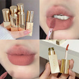 Yeknu  New Luxury Matte Liquid Lipstick Waterproof Long Lasting Velvet Sexy Red Lip Gloss Lint Tube Makeup Cosmetic Lipsticks Lipgloss