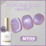Yeknu  10ml Fantasy Colored Cat Magnetic Gel Nail Polish Ultra Shine Glitter Semi Permanent Soak Off UV LED Vernis Manicure