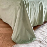 Yeknu Plush Bedding Set Soft Fluffy Faux Fur Duvet Cover Sheet Pillowcase Fuzzy warm Bedlinens