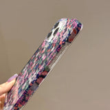 Yeknu  Ins Floral Sparkling Cute Silicone Case For iPhone 16 15 14 13 Pro Max Shockproof Back Cover Soft Glitter Bling 16Pro 15Pro Case