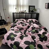 Yeknu  Bedding Set Striped Boys and Girls Twin Large Bedding Set Bedding Adult Fashion Bedding Set