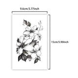 Yeknu  Fresh and Elegant Temporary Tattoo Sticker, Long-lasting and Waterproof, Leaf, Realistic Fake Tattoos for Women, For Arm, Finger