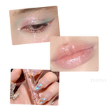 Yeknu  1pc Liquid Eyeshadow Super Shine Pink Pearlescent Glitter Eyeliner Long Lasting Waterproof Eye Shadow Glitter Party Eye Makeup