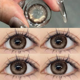 Yeknu  Colored Contact Lenses for Eyes Brown High Quality Lense with Degree Natural Beauty Eye Contacts Lenses Yearly 1 Pair