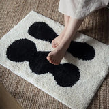 Yeknu  Nordic Abstract Pattern Tufted Carpet Soft Absorbent Bathroom Floor Mat Toilet Kitchen Ati-slip Rug Mats Kitchen Toilet Mats