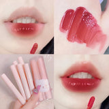 Yeknu 6Pcs/set Mirror Watery Lip Gloss Set Makeup Wet Long Lasting Moisturizing Lipgloss Tint Waterproof Liquid Lipstick Cosmetics Kit