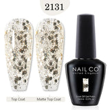 Yeknu  10ml Pearl Shell Color UV Gel Nail Polish Semi Permanent Golden Nail Art Gel Varnish Hybrid Nail Gel Polish Manicure Base