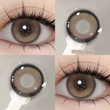 Yeknu  1 PAIR Big Brown Contact Lenses for Makeup Eyes Big Black Lenses Myopia Color Contact Lenses Belleza Pupils Grey Lenses