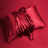 Yeknu  Nordic Washed Silk Pillowcase Decorative Luxury Throw Pillow Cover Comfortable Solid Satin White Gray Bedding Cushion Cases