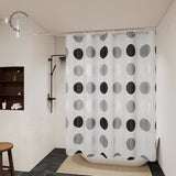 Yeknu  Transparent Waterproof Shower Curtain Bathroom Translucent Partition Curtain Easy Clean Wipe Mildew Proof Curtains with Hooks