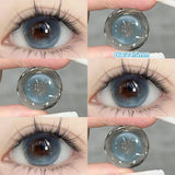 Yeknu  2PCS Gilding Prescription Contact Lenses Cosmetics Eye Color Lenses Fashion Pupils Myopia Colored Contact Lenses Violet