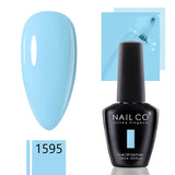 Yeknu  15ml Gel Nail Polish Semipermanente Varnishes Lacquer Esmalte Black White Color UV Lakiery Hybrydowe Vernis Gellak Polish
