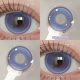 Yeknu  2pcs/pair New Cosplay Contact Lenses for Eyes Makeup Pupils Cosmetics Blue Eye Color Lenses for Myopia Lens 14.2/14.5mm