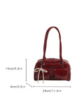 Fashionable Underarm Bow Bag for Women Korean Edition New Simple Leisure Pillow Bag Trendy Versatile Shoulder Bag