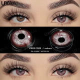 Yeknu  Cosplay Contact Lenses Makeup Colored Pupils Cosmetics Black Lenses Halloween Green Contact Lenses  White Pupils Red lens