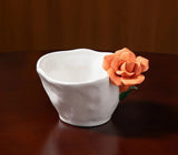 Yeknu  1PC Handmade Flower Cup Rose Ceramic Coffee Cup Mug Mug Souvenir Tea Cup Afternoon Tea Party Home Tableware Decoration