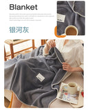 Yeknu solid color waffle double-layer composite blanket, soft waxy stroking cats blanket summer quilt air-conditioning blanket