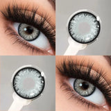Yeknu  1 Pair Korean Colored Contact Lenses With Prescription Myopia Lenses Green Lenses Grey Lenses High Quality Contacts