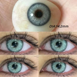 Yeknu  2pcs Natural Color Contact Lenses Green Contact Lens With Myopia Cosmetics Beauty Pupils Yearly Use New Fast shipping