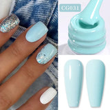 Yeknu  10ml Gold Glitter Gel Nail Polish Crystal Semi Permanent Soak Off UV Gel Varnish Nail Art Manicure Base Top Coat