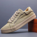 Yeknu  Low-top Korean Trend Sports Vulcanized Men's Shoes Casual Canvas Light Loafers Men Sneakers Sapatos Formais Masculinos