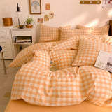 Yeknu  New All-cotton Class A Striped Washed Cotton Quilt Cover Skin-friendly and Comfortable Bedding Covers 160X210 220X240