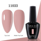 Yeknu  15ml Gel Nail Polish LED Semi-permanent Summer Varnish UV Vernis Blue Color Enamels For Nails Gellak Top Coat Base Polish