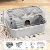 Yeknu  Hamster cage, super large luxury villa, golden thread bear cage, super large space, acrylic hamster cage, pet supplies